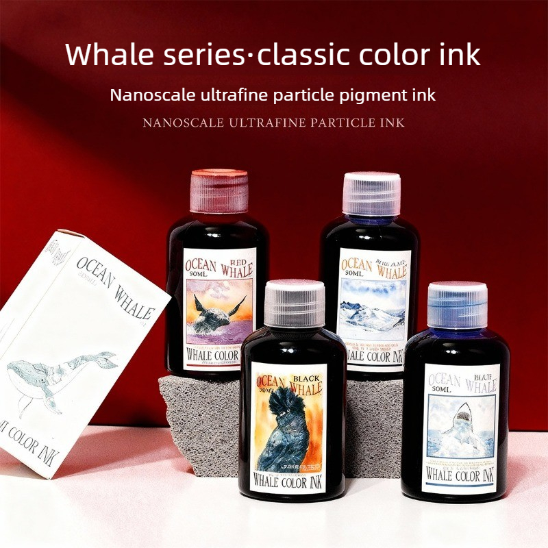 반미 웨일 시리즈 만년필 잉크 나노급 비탄소 50ml  - Fountain Pen Bottled Ink 리뷰 및 가격